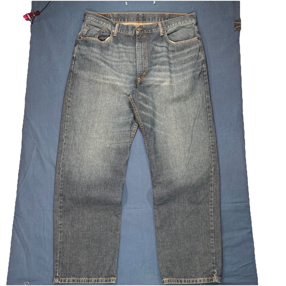 Levis 550 Relaxed Fit Jeans Mens Size 40x32 Blue Denim Baggy